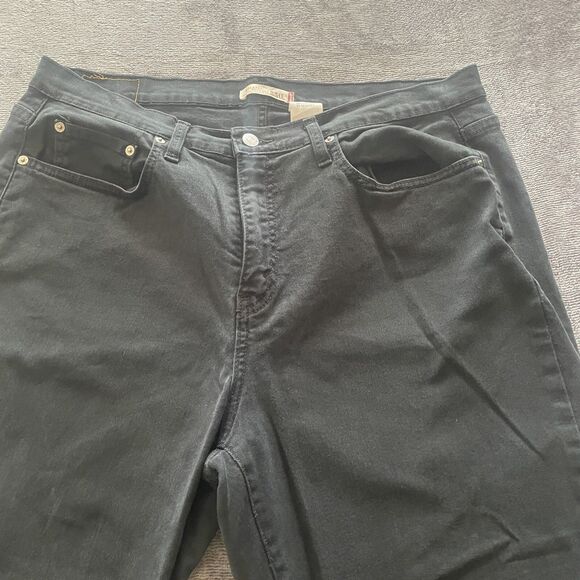 LEVI'S 550 Relaxed Boot Cut Jeans Women's Plus 20 M Black 5 Pocket Design EUC - Picture 12 of 12
